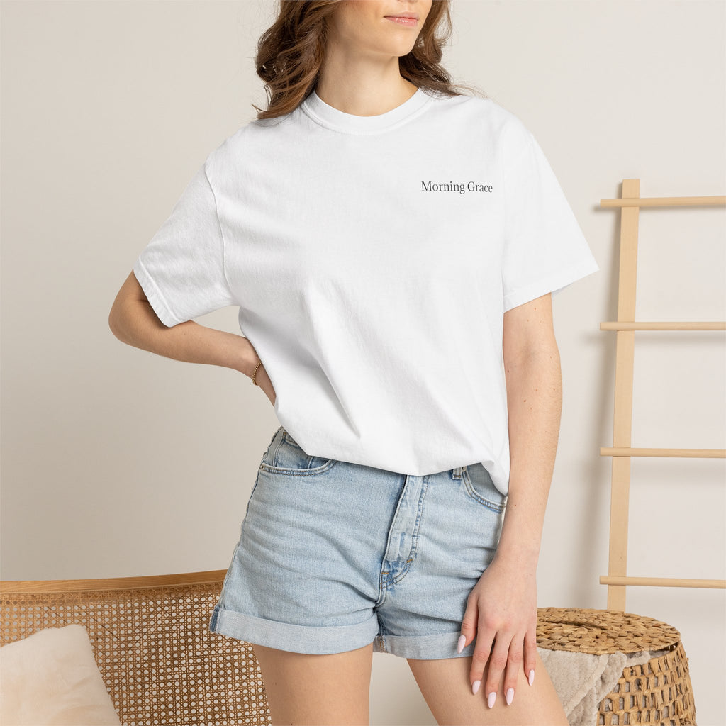Faith Over Fear T‑Shirt — “Morning Grace” Minimal Christian Tee